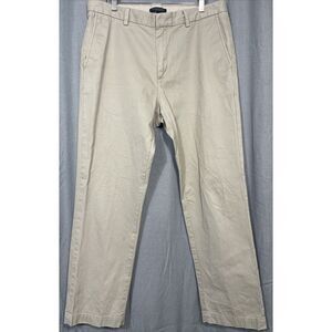 Banana Republic Aiden Slim Chino Pants‎ Mens 36x31 Straight Stretch Tan Office